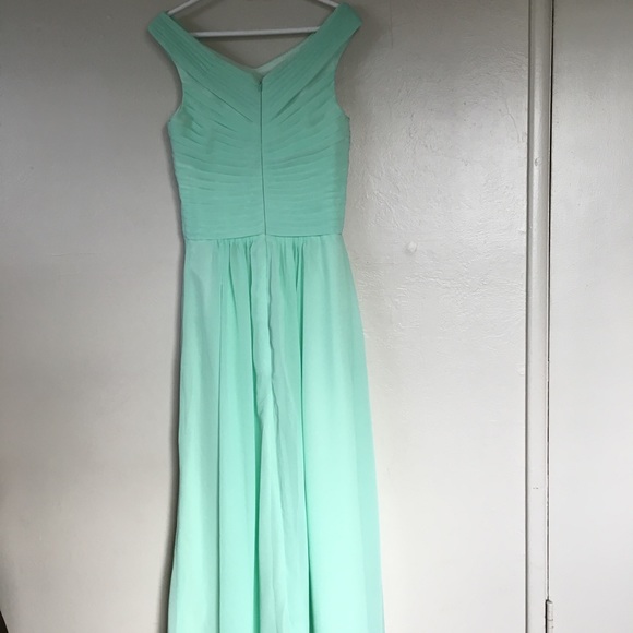NWT Mint Chiffon Bridesmaid/Prom Dress - Picture 4 of 5